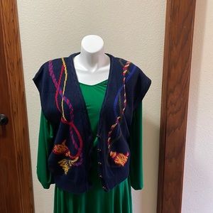Vintage sweater vest. Size 1x 16w-8w